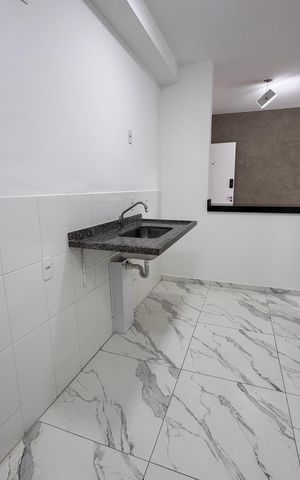 Apartamento para alugar com 45m², 2 quartos e 1 vaga Apartamento para alugar com 45m², 2 quartos e 1 vagaCozinha e Área de Serviço