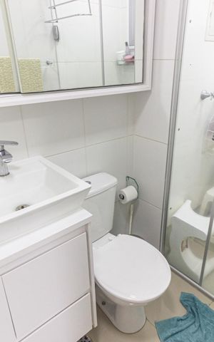 Apartamento à venda com 63m², 3 quartos e 1 vaga Apartamento à venda com 63m², 3 quartos e 1 vagaBanheiro da Suíte