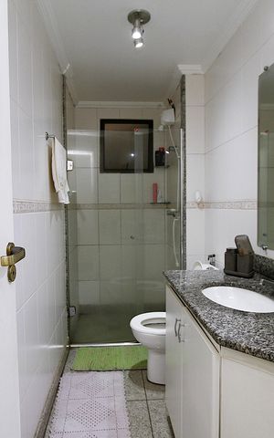 Apartamento à venda com 135m², 3 quartos e 2 vagasBanheiro Social