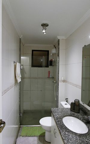 Apartamento à venda com 135m², 3 quartos e 2 vagasBanheiro da Suíte