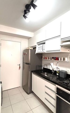 Apartamento à venda com 28m², 1 quarto e sem vaga Apartamento à venda com 28m², 1 quarto e sem vagaCozinha e Área de Serviço