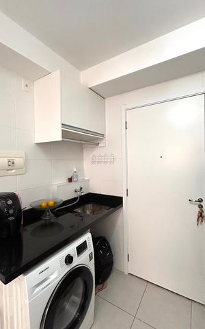 Apartamento à venda com 28m², 1 quarto e sem vaga Apartamento à venda com 28m², 1 quarto e sem vagaCozinha e Área de Serviço
