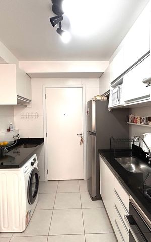 Apartamento à venda com 28m², 1 quarto e sem vaga Apartamento à venda com 28m², 1 quarto e sem vagaCozinha e Área de Serviço