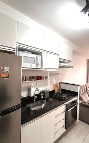 Apartamento à venda com 28m², 1 quarto e sem vaga Apartamento à venda com 28m², 1 quarto e sem vagaCozinha e Área de Serviço