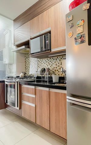 Apartamento à venda com 62m², 2 quartos e 1 vaga Apartamento à venda com 62m², 2 quartos e 1 vagaCozinha e Área de Serviço