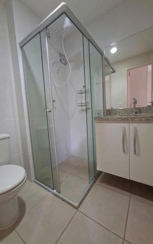 Apartamento para alugar com 57m², 1 quarto e 1 vaga Apartamento para alugar com 57m², 1 quarto e 1 vagaBanheiro