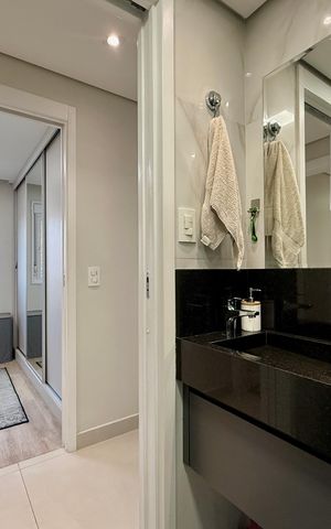 Apartamento à venda com 68m², 2 quartos e 1 vaga Apartamento à venda com 68m², 2 quartos e 1 vagaBanheiro Social