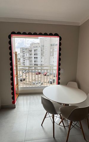 Apartamento para alugar com 46m², 2 quartos e 1 vagaDetalhe Sala