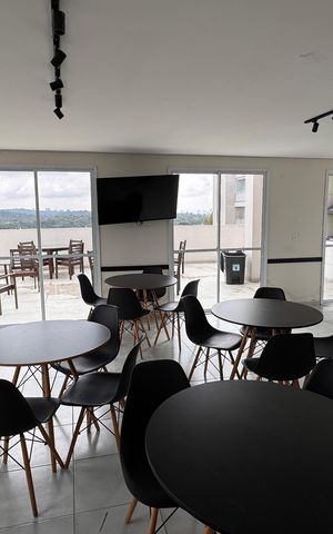 Apartamento para alugar com 46m², 2 quartos e 1 vagaÁrea comum - Salão de festas