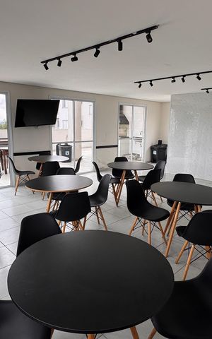 Apartamento para alugar com 46m², 2 quartos e 1 vagaÁrea comum - Salão de festas