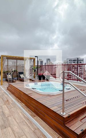 Apartamento para alugar com 33m², 1 quarto e sem vaga