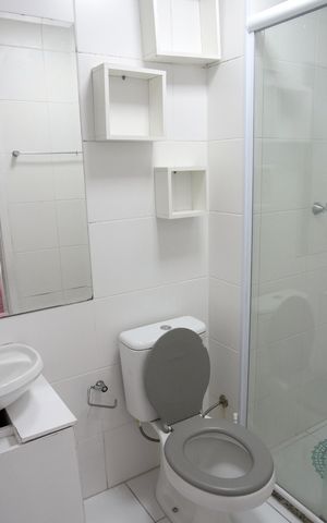 Apartamento para alugar com 28m², 1 quarto e sem vaga Apartamento para alugar com 28m², 1 quarto e sem vagaBanheiro