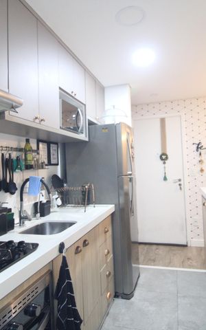 Apartamento à venda com 61m², 2 quartos e 1 vagaCozinha