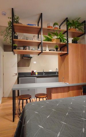 Apartamento para alugar com 25m², 1 quarto e sem vagaQuarto/Cozinha 