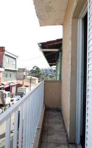 Casa para alugar com 50m², 2 quartos e 2 vagasVaranda do quarto 2