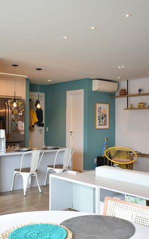 Apartamento para alugar com 94m², 1 quarto e 2 vagasSala