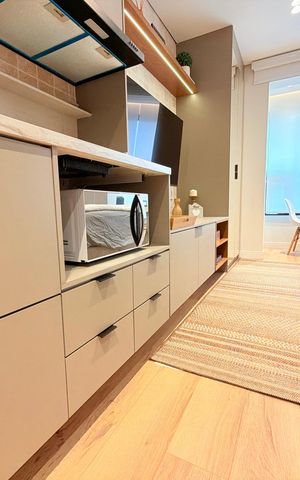 Studio para alugar com 31m², 1 quarto e sem vaga Studio para alugar com 31m², 1 quarto e sem vagaCozinha
