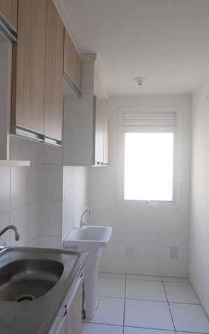 Apartamento para alugar com 60m², 2 quartos e 1 vagaCozinha e Área de Serviço