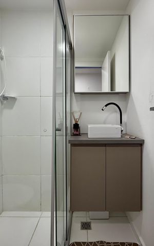 Studio à venda com 18m², 1 quarto e sem vaga Studio à venda com 18m², 1 quarto e sem vagaBanheiro