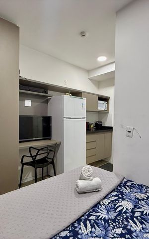 Studio à venda com 18m², 1 quarto e sem vaga Studio à venda com 18m², 1 quarto e sem vagaQuarto