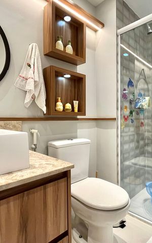 Apartamento à venda com 97m², 2 quartos e 2 vagasBanheiro da Suíte 2