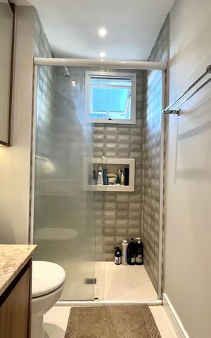 Apartamento à venda com 97m², 2 quartos e 2 vagasBanheiro da Suíte 1