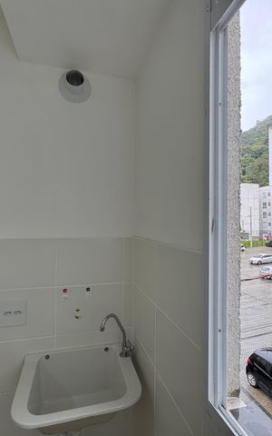 Apartamento para alugar com 43m², 2 quartos e 1 vaga Apartamento para alugar com 43m², 2 quartos e 1 vagaCozinha e Área de Serviço