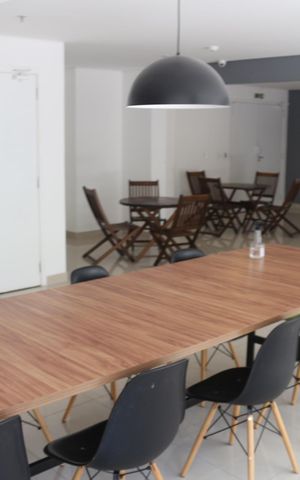 Studio para alugar com 46m², 1 quarto e 1 vagaÁrea comum - Salão de festas