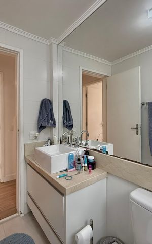 Apartamento à venda com 73m², 2 quartos e 1 vaga Apartamento à venda com 73m², 2 quartos e 1 vagaBanheiro