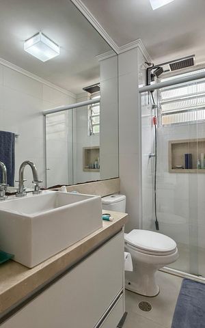 Apartamento à venda com 73m², 2 quartos e 1 vaga Apartamento à venda com 73m², 2 quartos e 1 vagaBanheiro