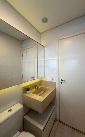 Apartamento para alugar com 54m², 1 quarto e 1 vaga Apartamento para alugar com 54m², 1 quarto e 1 vagaBanheiro Social
