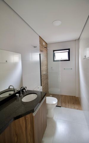 Casa de condomínio para alugar com 160m², 3 quartos e 2 vagas Casa de condomínio para alugar com 160m², 3 quartos e 2 vagasBanheiro