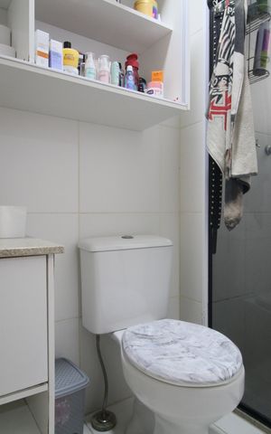Apartamento à venda com 78m², 3 quartos e 2 vagasBanheiro