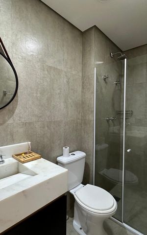 Apartamento para alugar com 66m², 1 quarto e 1 vaga Apartamento para alugar com 66m², 1 quarto e 1 vagaBanheiro Social