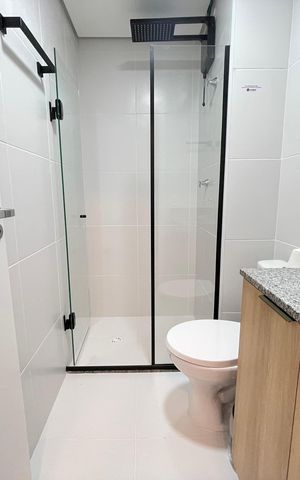 Studio para alugar com 25m², 1 quarto e sem vaga Studio para alugar com 25m², 1 quarto e sem vagaBanheiro