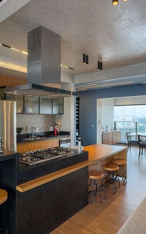 Apartamento à venda com 204m², 3 quartos e 3 vagas Apartamento à venda com 204m², 3 quartos e 3 vagasSala, Cozinha e Área de Serviço