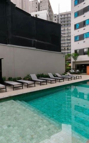 Apartamento para alugar com 26m², 1 quarto e sem vaga Apartamento para alugar com 26m², 1 quarto e sem vagaÁrea comum - Piscina