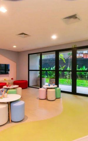 Apartamento para alugar com 26m², 1 quarto e sem vaga Apartamento para alugar com 26m², 1 quarto e sem vagaÁrea comum - Brinquedoteca