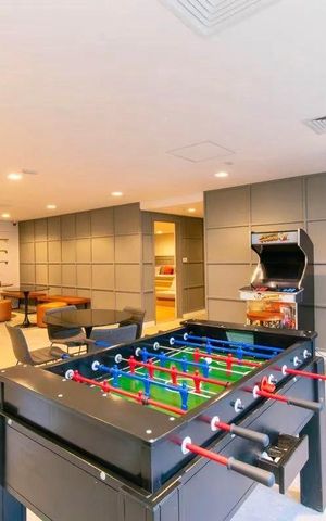 Apartamento para alugar com 26m², 1 quarto e sem vaga Apartamento para alugar com 26m², 1 quarto e sem vagaÁrea comum - Salão de Jogos