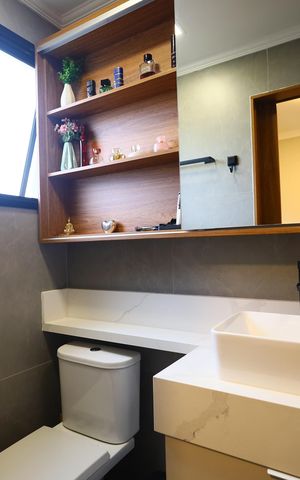 Apartamento à venda com 84m², 3 quartos e 1 vagaBanheiro da Suíte 1