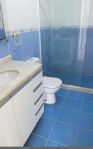 Casa de condomínio para alugar com 123m², 2 quartos e 2 vagas Casa de condomínio para alugar com 123m², 2 quartos e 2 vagasBanheiro da suíte 1