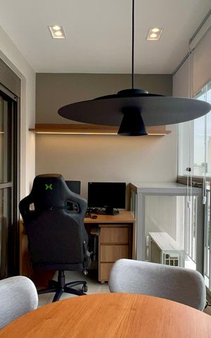 Studio para alugar com 39m², 1 quarto e sem vaga Studio para alugar com 39m², 1 quarto e sem vagaVaranda