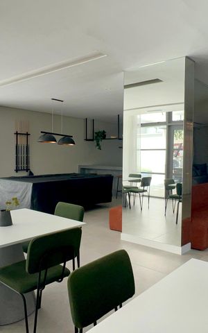 Studio para alugar com 39m², 1 quarto e sem vaga Studio para alugar com 39m², 1 quarto e sem vagaSalão de Festas