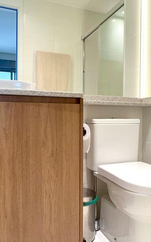 Studio para alugar com 39m², 1 quarto e sem vaga Studio para alugar com 39m², 1 quarto e sem vagaBanheiro da Suíte