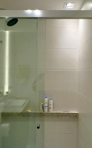 Studio para alugar com 39m², 1 quarto e sem vaga Studio para alugar com 39m², 1 quarto e sem vagaBanheiro da Suíte
