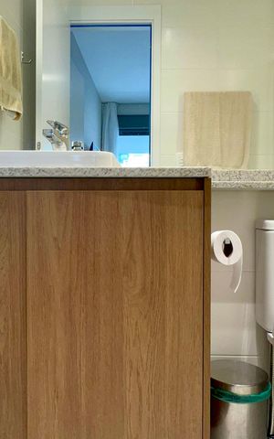 Studio para alugar com 39m², 1 quarto e sem vaga Studio para alugar com 39m², 1 quarto e sem vagaBanheiro da Suíte