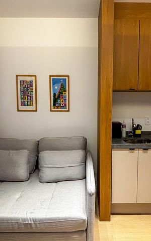 Apartamento para alugar com 29m², 1 quarto e sem vaga