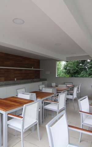 Apartamento para alugar com 44m², 2 quartos e 1 vagaÁrea comum - Salão de festas