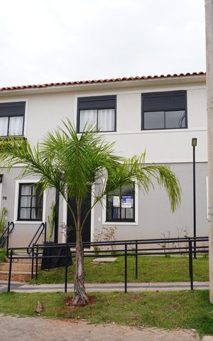 Casa de condomínio para alugar com 74m², 2 quartos e 1 vagaFachada plaquinha KJFK - 267