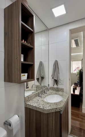 Apartamento à venda com 103m², 2 quartos e 2 vagas Apartamento à venda com 103m², 2 quartos e 2 vagasBanheiro Social